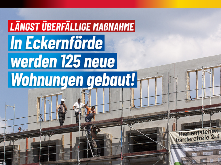 Längst überfällige Maßnahme: In Eckernförde werden 125 neue Wohnungen gebaut!