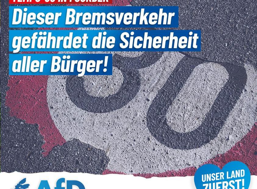 Tempo-30 in Fockbek: Dieser Bremsverkehr gefährdet die Sicherheit aller Bürger!