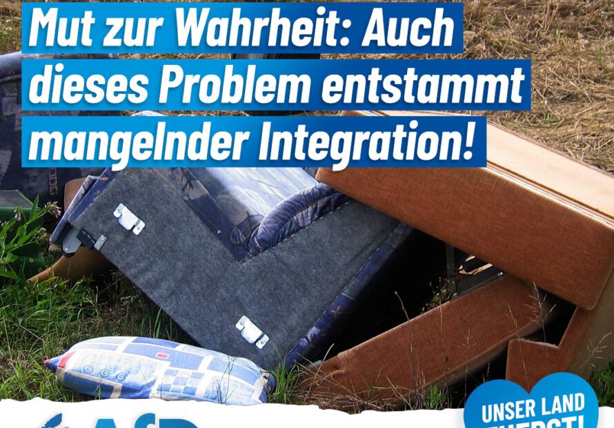 Sperrmüll-Chaos in Rendsburg: Dieses Problem entstammt mangelnder Integration!