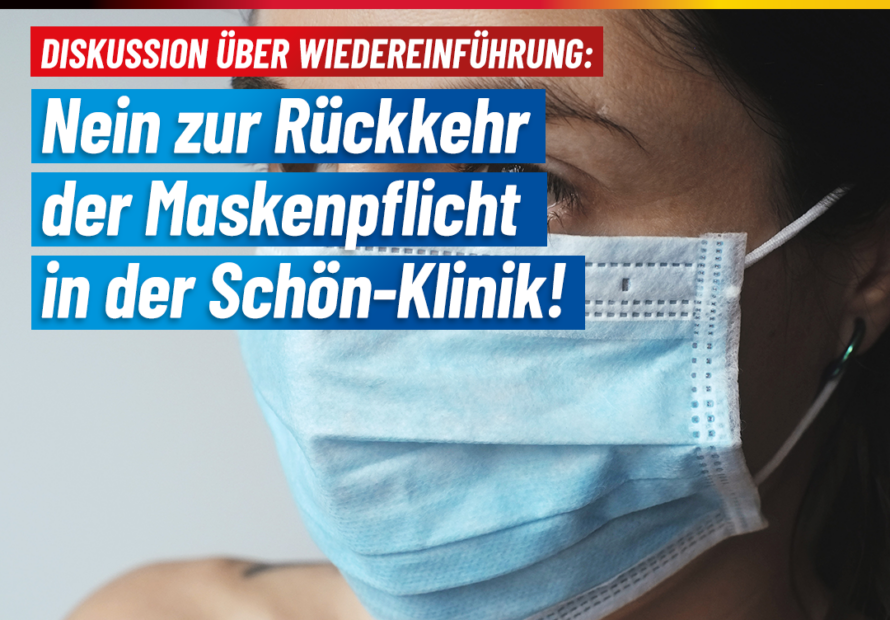 Nein zur Rückkehr der Maskenpflicht in Krankenhäusern in Rendsburg-Eckernförde!